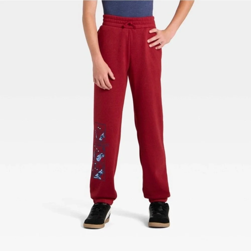 Marvel Spider-Man‎ Kids Red Navy Blue Fleece Hoodie and Jogger Pants Set NEW XL